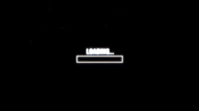 Digital Loading Progress Bar Indicating Data Retrieval and System Processing, Symbolizing Waiting and Anticipation for Online Content Access and User Experience