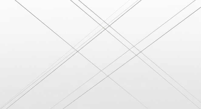 Abstract intersecting lines on a white background.