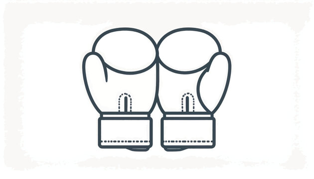 Pair of Boxing Gloves Illustration.
