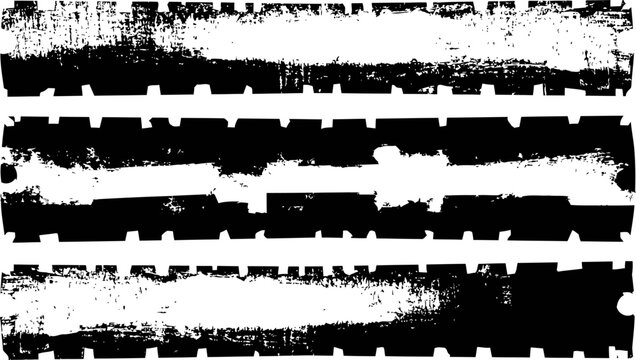 grunge textured horizontal stripes with distressed vintage paint brush strokes on white background