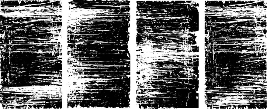 Grunge black distressed textures rough vintage backgrounds with scratches and worn effect for design
