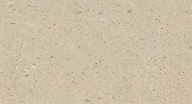 Close up of textured recycled paper sheet natural fiber detail