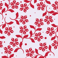 Vector coquette flowers pattern.Colorful seamless grandmillennial pattern. Perfect for greetings, invitations, manufacture wrapping paper, textile and web design. Vector preppy pattern © YULIA