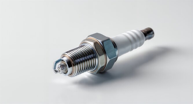 spark plug isolated on white background
