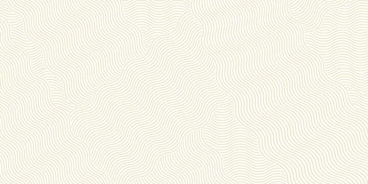 Yellow instant noodles, pasta, and spaghetti textures with geometric wavy lines. Ramen and pasta vector patterns.