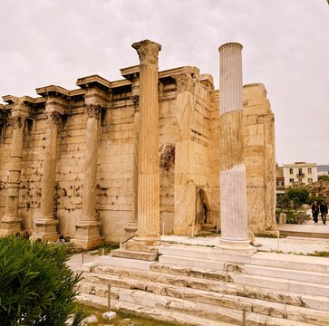Attica, Greece - September 04, 2025: Hadrian's Library in Athens