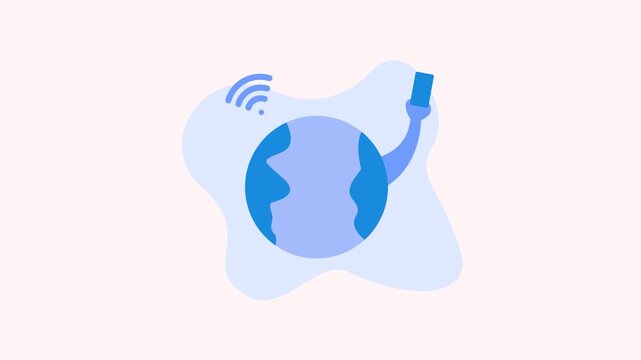 Internet Connection Lost Animation for Digital Interface UI