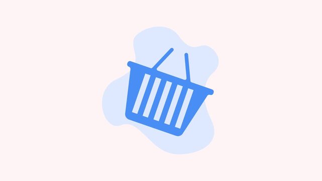 Ecommerce Shopping Icon Animation for Mobile App UI 4K