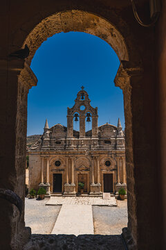 Arkadi Monastery seen from the main entrance