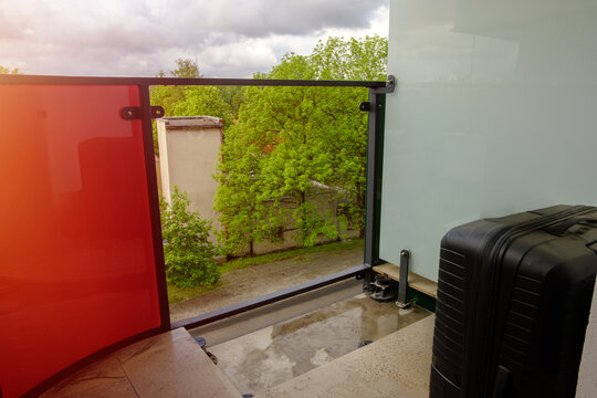 Glass Balcony Panel Repair Process Concrete Tiles Exchange