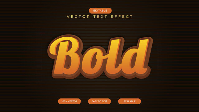 Bold 3D Text Effect