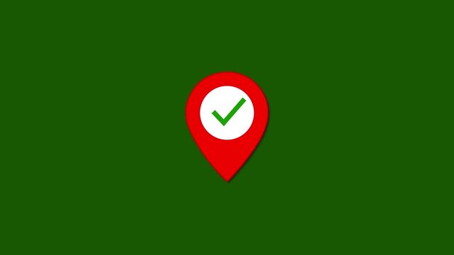 Check Mark Location Pin Animation