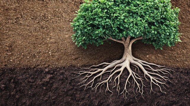 The Majestic Tree: Roots of Growth and Nature's Strength