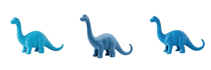 Cute blue dinosaur toy cartoon brontosaurus sauropod creature prehistory jurassic monster extinct lizard kid © kulan