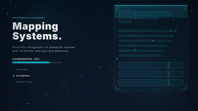 Holographic AI Blueprint Scanner Mapping Systems Data Processing