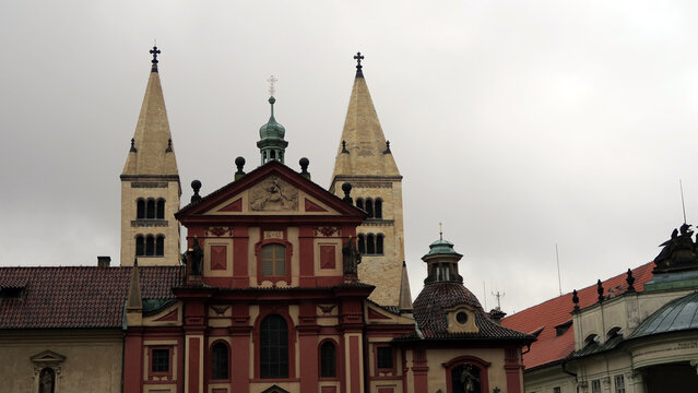 St. George's Basilica (Czech: Bazilika sv. Jiř&iacute;) is the oldest surviving church building within Prague Castle, Prague, Czech Republic. The basilica was founded by Vratislaus I of Bohemia in 920.