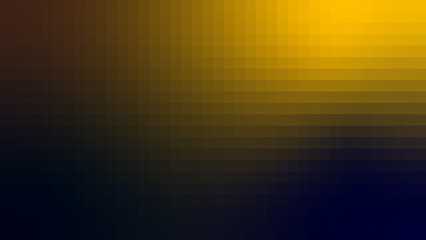 Obraz premium Abstract digital background featuring a smooth gradient transition from dark navy blue to vibrant golden yellow for modern creative projects