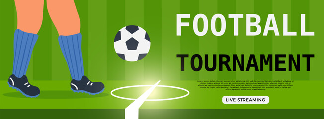 Obraz premium Football banner, world cup. 