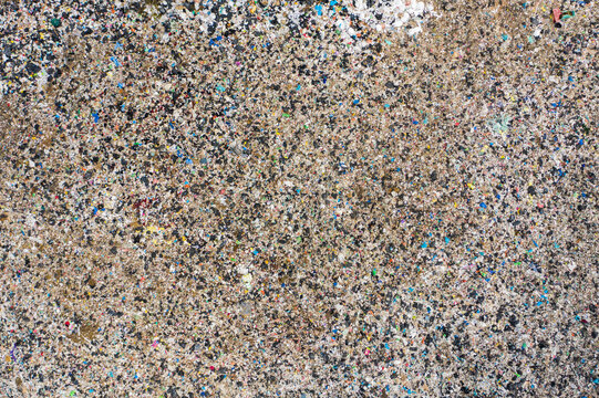 Aerial view of landfill close to the city of Valladolid, Mexico.