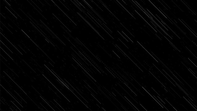 Abstract speed line background on black texture, futuristic motion streak pattern for sci fi wallpaper, gaming and digital design