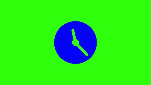 Modern digital clock animation with glowing timer display. Clean time counter motion graphics featuring futuristic clock UI, countdown effect, stopwatch style, and seamless 4K loop animation