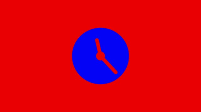 Modern digital clock animation with glowing timer display. Clean time counter motion graphics featuring futuristic clock UI, countdown effect, stopwatch style, and seamless 4K loop animation