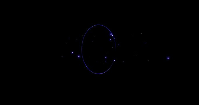 energy projectile effect on black background