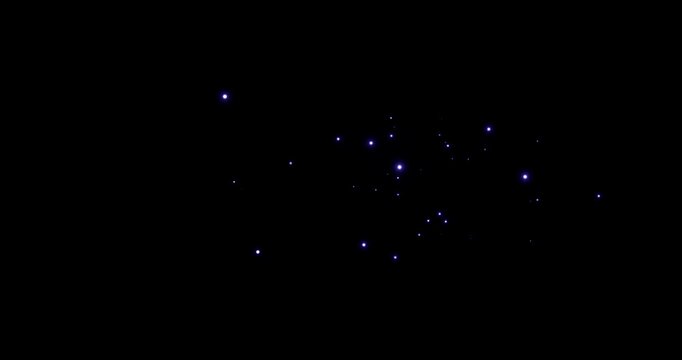 energy projectile effect on black background