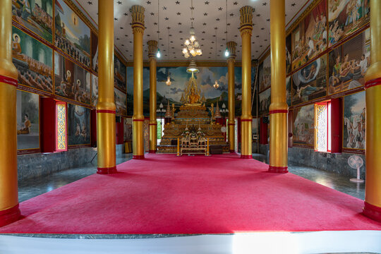 Wat Burapharam royal buddhist temple in Surin, Thailand	
