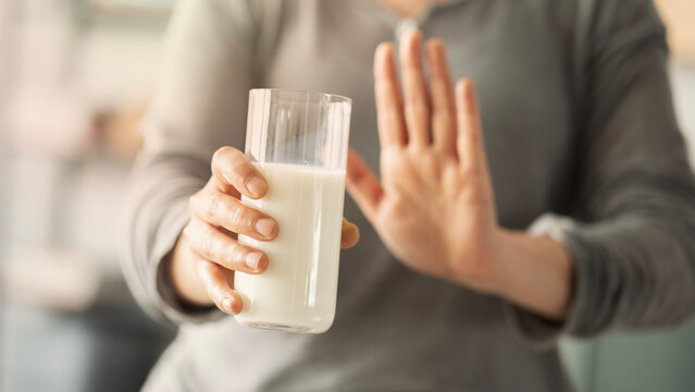 Dairy food lactose intolerance concept