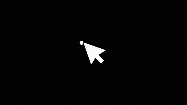 Computer Mouse Cursor Click Animation Sequence