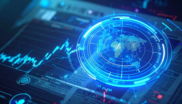 デジタル投資分析と株価チャート
