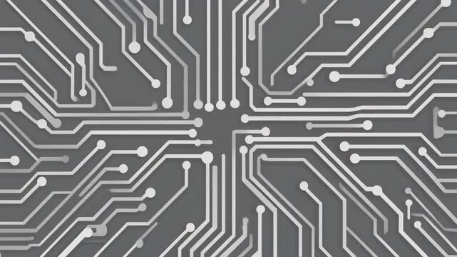 Digital Electronic Circuit Board Data Flow Animation