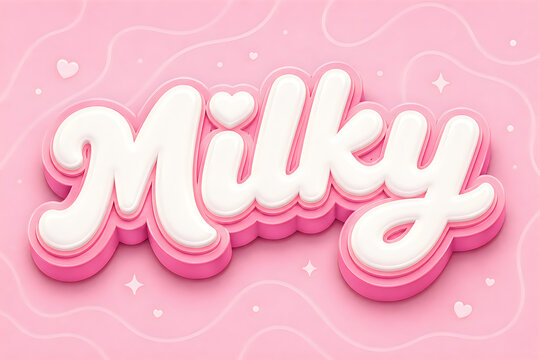 Milky Editable Vector Text Effect