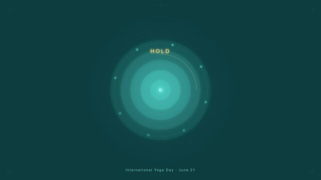 Find Your Balance International Yoga Day June 21 minimalist motion graphic title card
