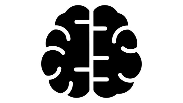 Brain training puzzle workbook icon isolated on white background