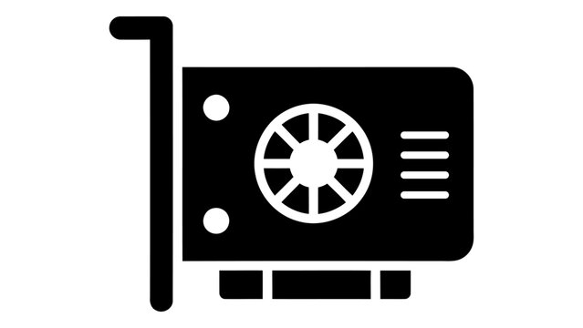 Graphics processing unit card icon