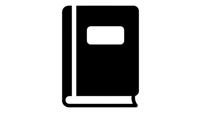 Technical writing skills book icon, isolated on white background