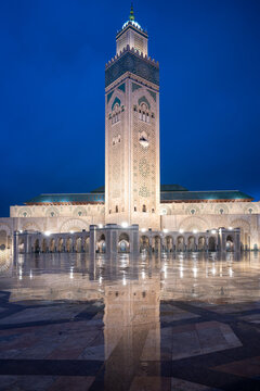 Hassan II Mosque at Night - Casablanca, Morocco