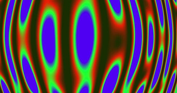 Abstract Digital Art Featuring Vibrant Color Morphing Waves.