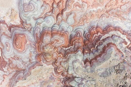 Aerial abstract view rock formations in Hanksville, Utah, USA.
