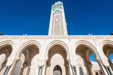 Fototapeta premium Hassan II Mosque - Casablanca, Morocco