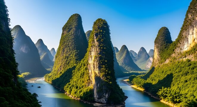 Ha Long Bay limestone karsts dramatic tropical emerald landscape