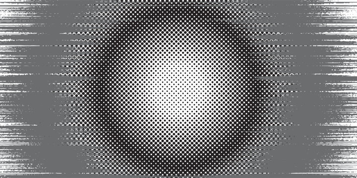seamless vintage distressed halftone dot background pattern tileable grunge black printer ink raster dots overlay retro comic book or print making creative concept backdrop
