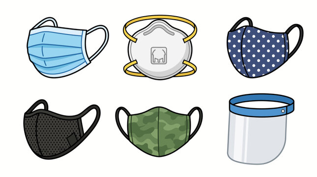 N95 Mask Illustration Images – Browse 6,027 Stock Photos, Vectors