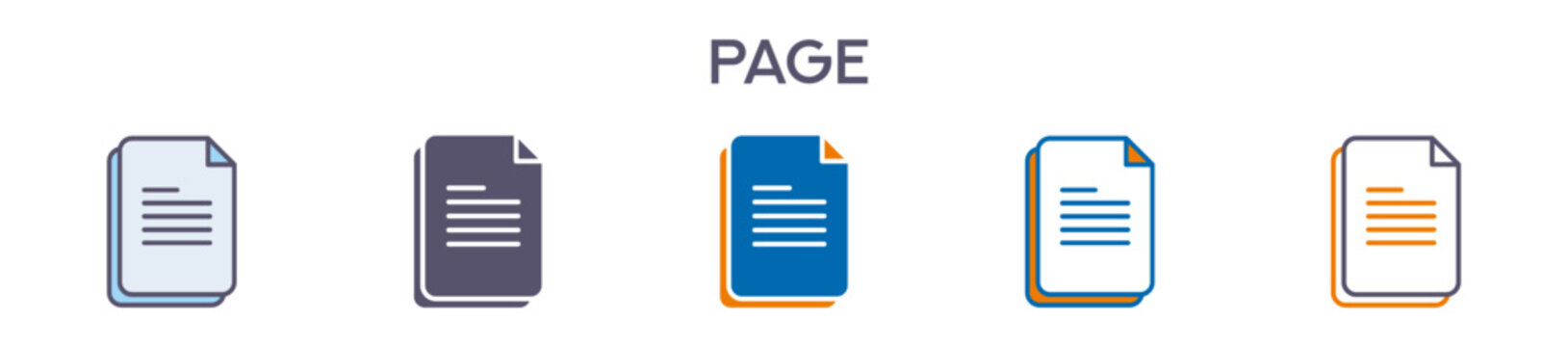 Page Element For Design Graphic - Multi Styles