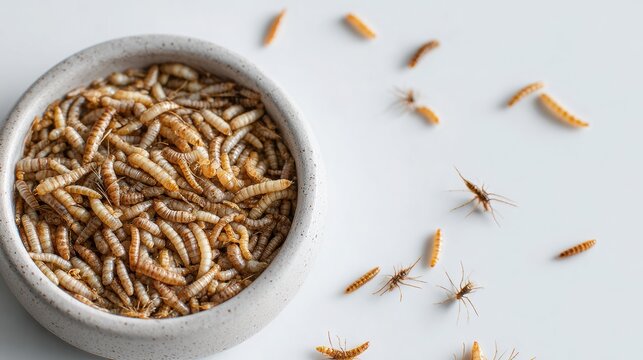 A closeup of organic cumin seeds in a wooden bowl and spoon as a dry healthy spice ingredient for gourmet cooking isolated on white
