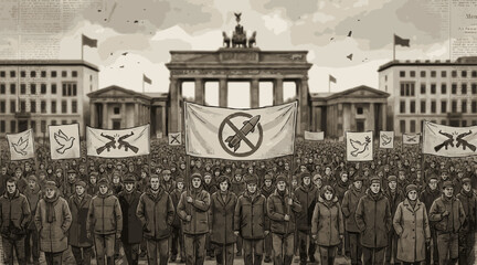 Anti-War Demonstration at Brandenburg Gate © heri