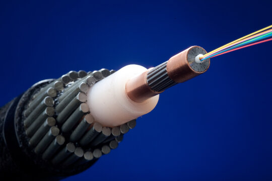 cross section of undersea fiber optic cable