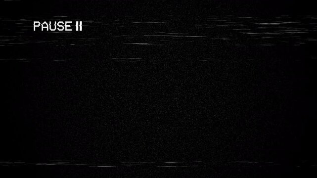 Glitch pause effect for dynamic presentations, techrelated videos, and futuristic scifi projects calling for abstract digital aesthetic elements.